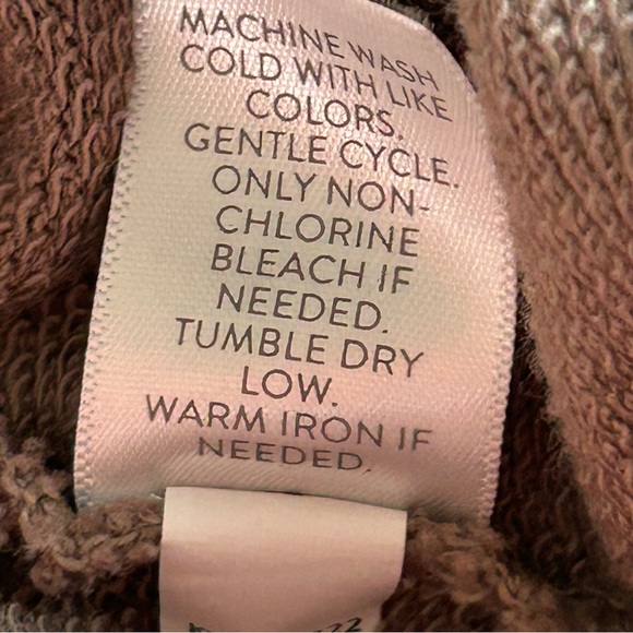 Pure Jill By J Jill Organic Cotton Hooded Top Womens Petite Large Taupe Texture - Picture 13 of 13